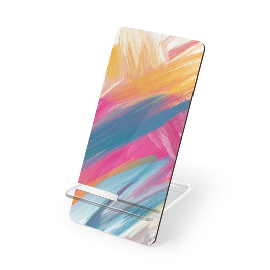 Wild Color Abstract Mobile Display Stand for Smartphones