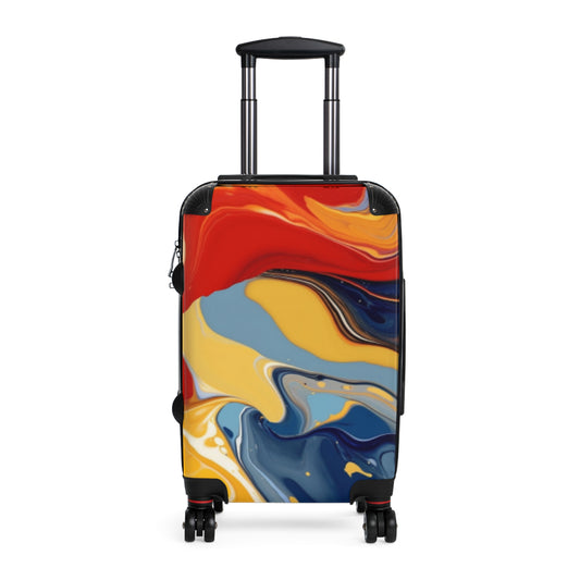 Mixed Paint Canva Suitcase